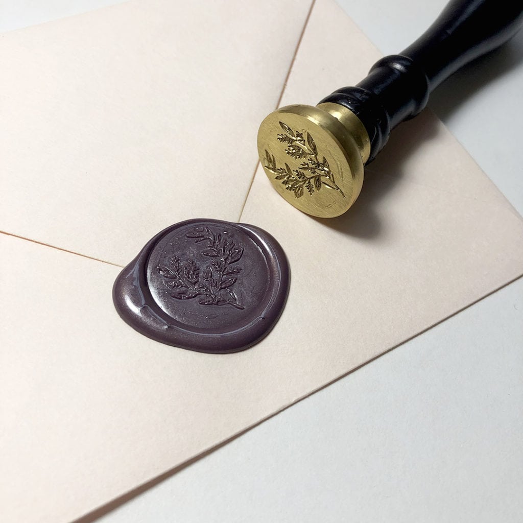 wax seal-stamps look great on your wedding in